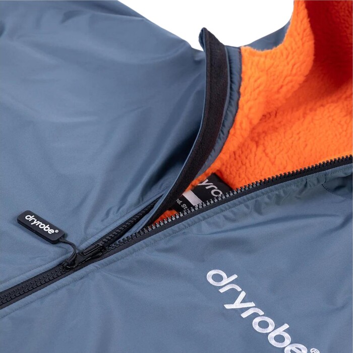 2024 Dryrobe Advance Junior Cambio De Manga Largo Robe V3KSLSDA - Gris Oscuro / Orange